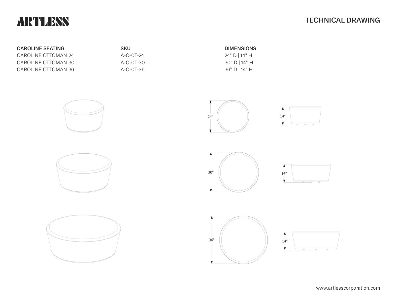 ARTLESS LYS1319 Dimensions - ManualMachine.com