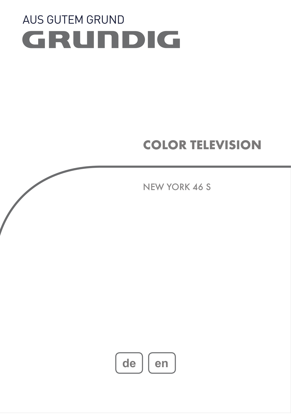 Grundig NEW YORK 46 User Manual