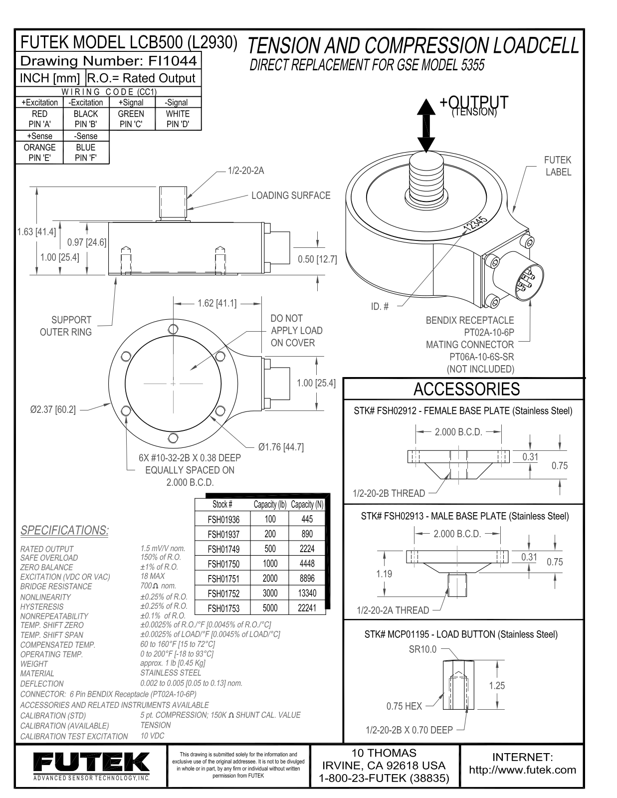 FUTEK LCB500 Service Manual