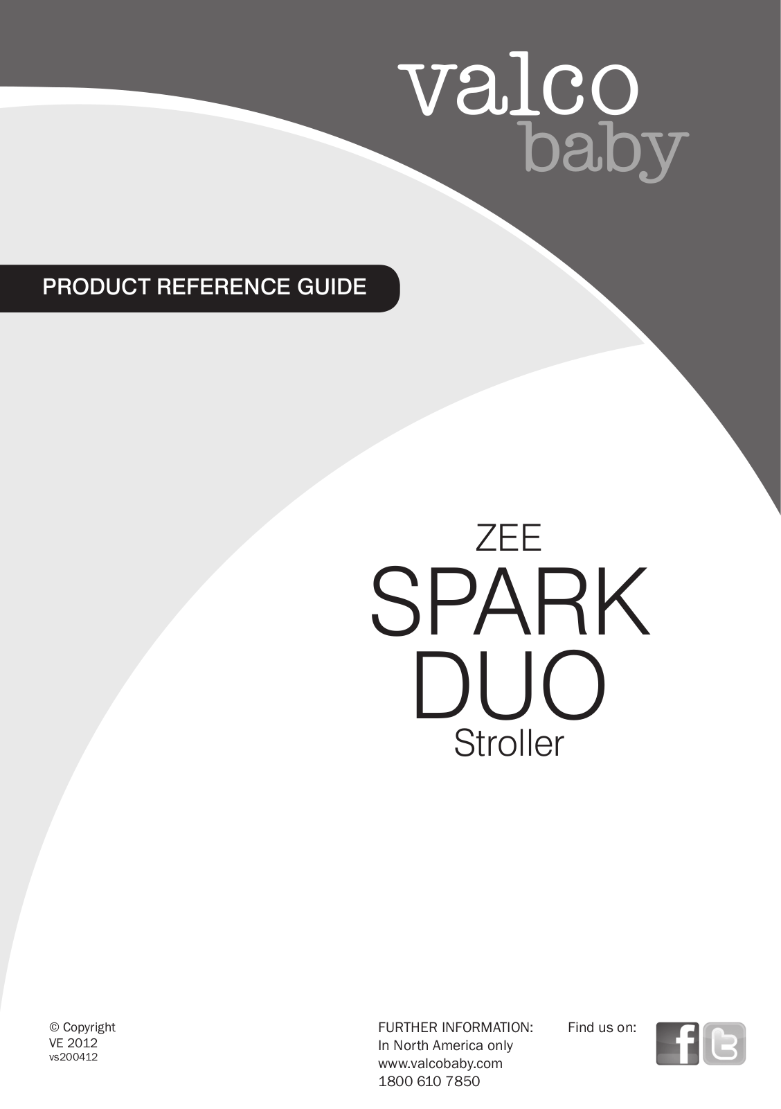 Valco Baby Spark Duo User Manual