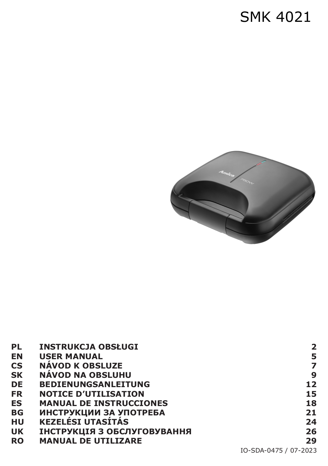 Amica SMK 4021 User guide - ManualMachine.com
