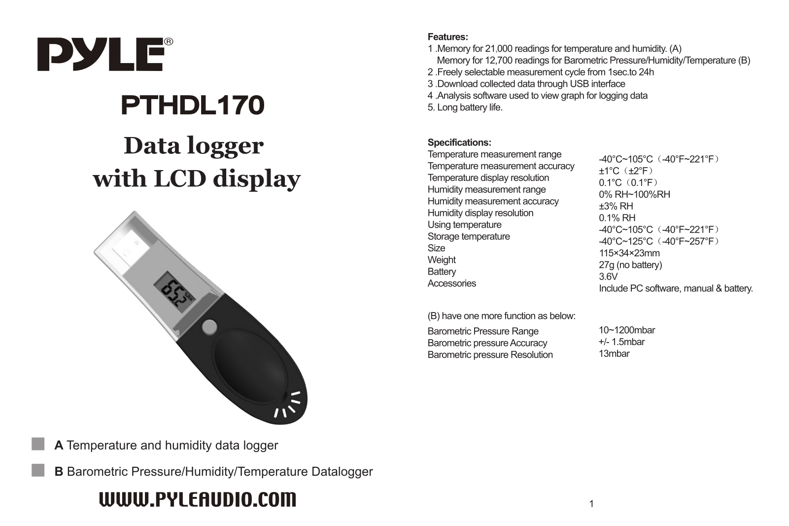 Pyle PTHDL170 User guide - ManualMachine.com