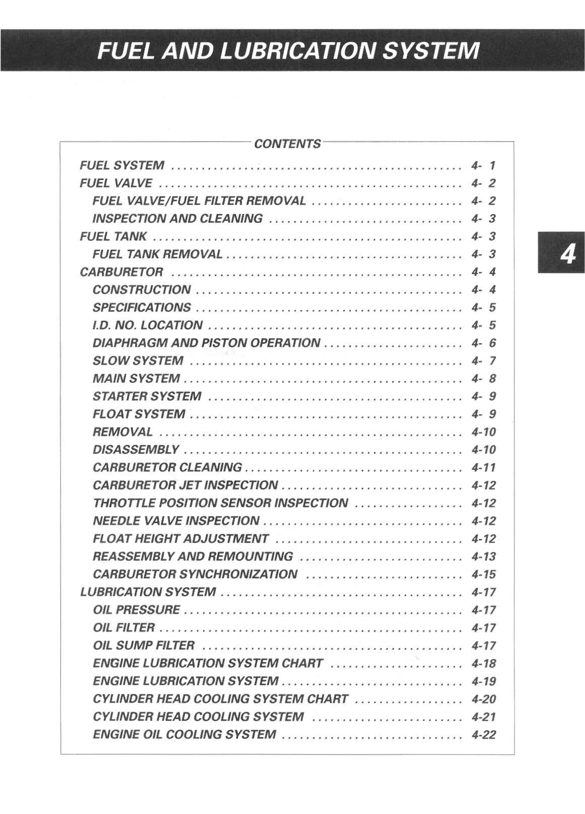 Suzuki GSF1200 1996 1997 Service Manual 5 FUEL AND LUBRICATION