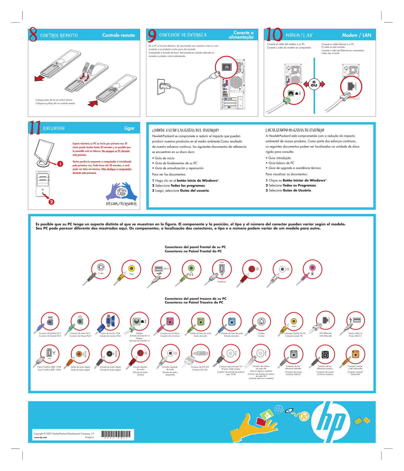 Hp PAVILION MEDIA CENTER M8200, PAVILION MEDIA CENTER M8000, PAVILION MEDIA CENTER M8100 User Manual