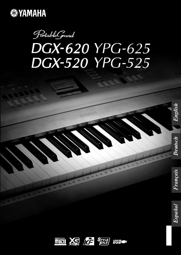 Yamaha DGX-620, DGX-520, YPG-625, YPG-525 User Guide