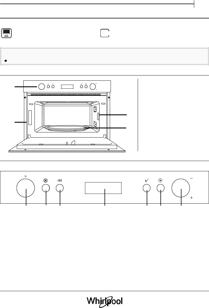 WHIRLPOOL AMW 784/IX Daily Reference Guide