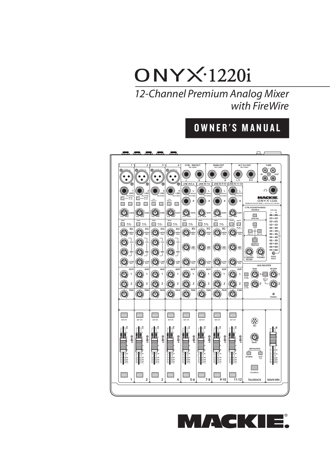 Mackie ONYX 1220I User Manual