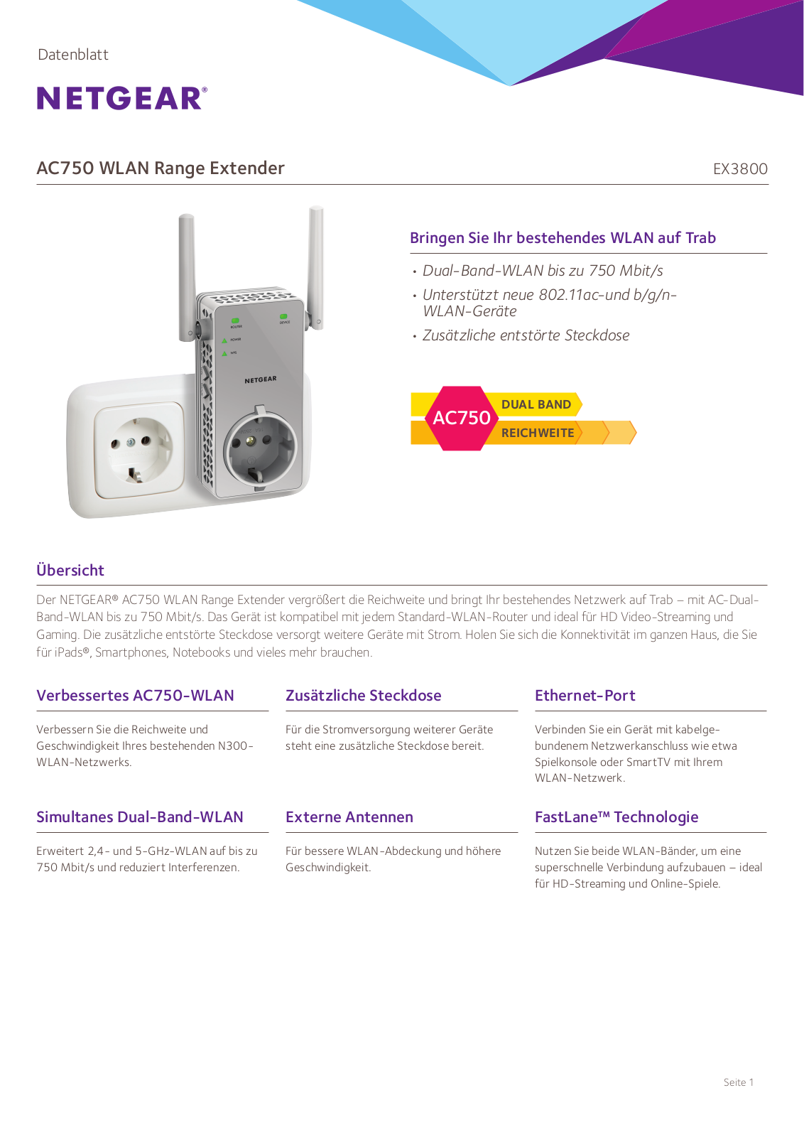 Netgear EX3800 User Manual