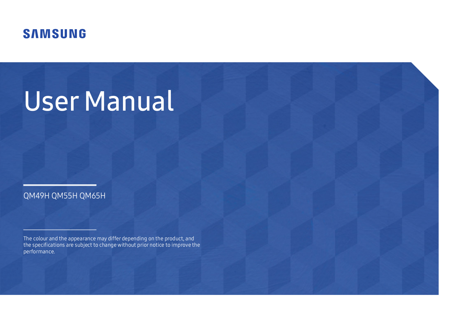 Samsung QM65H User manual