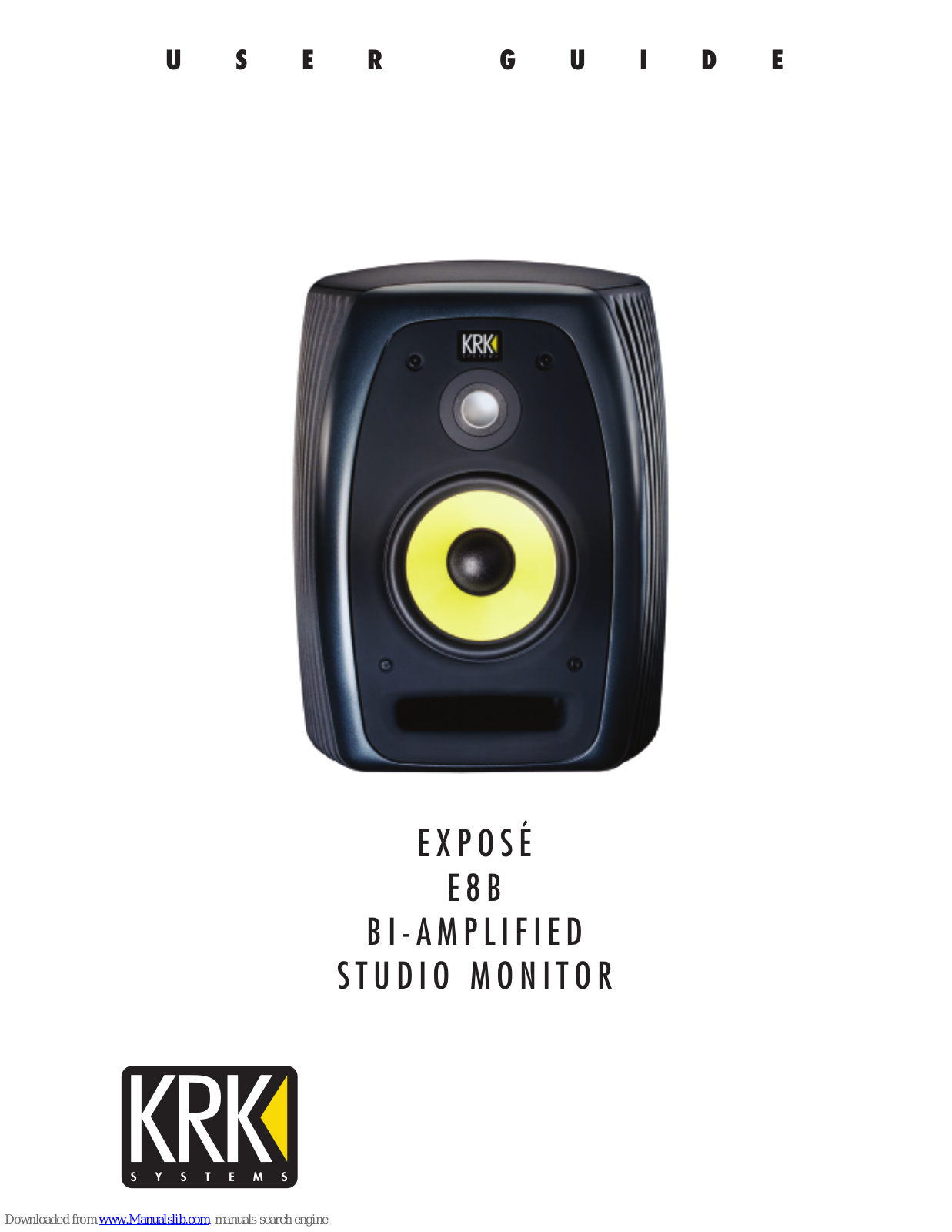 KRK Expose E8 User Manual