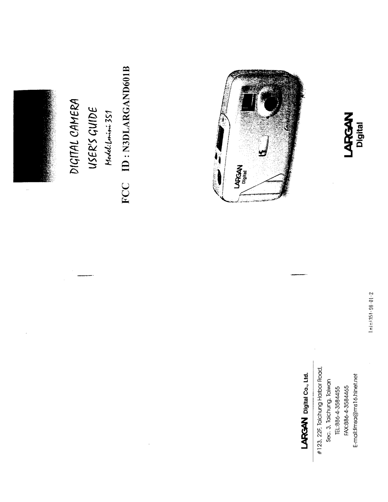 Largan Digital LARGAND601B User Manual