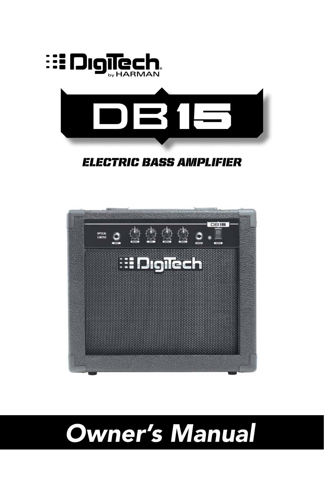 DigiTech DB15 Owner’s Manual