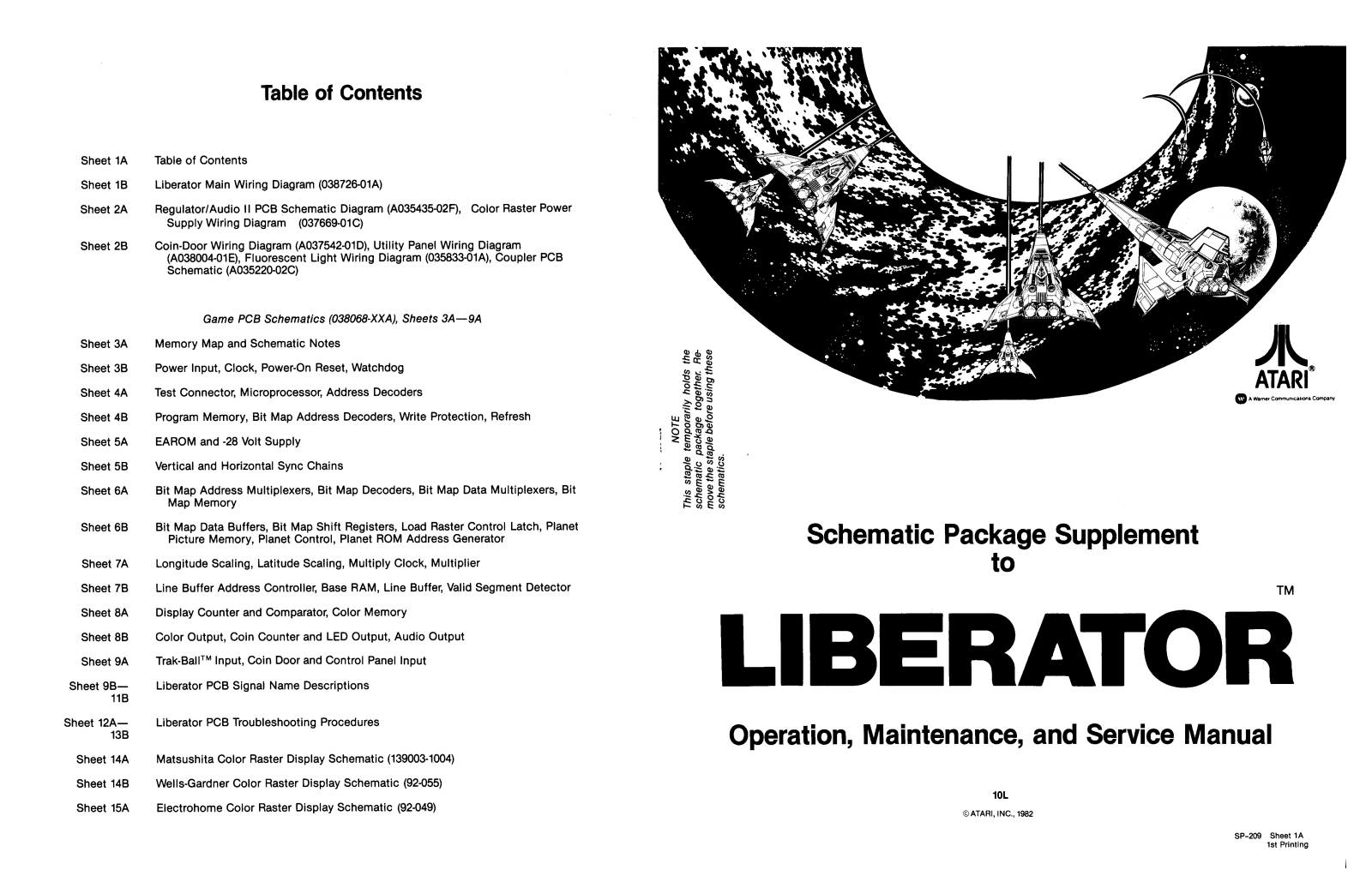 atari SP-209 User Guide