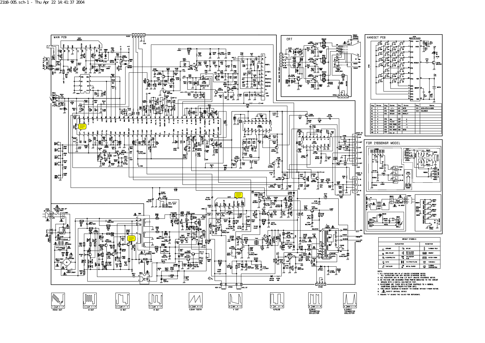 Erisson 2102, 21F2 Circuit diagram