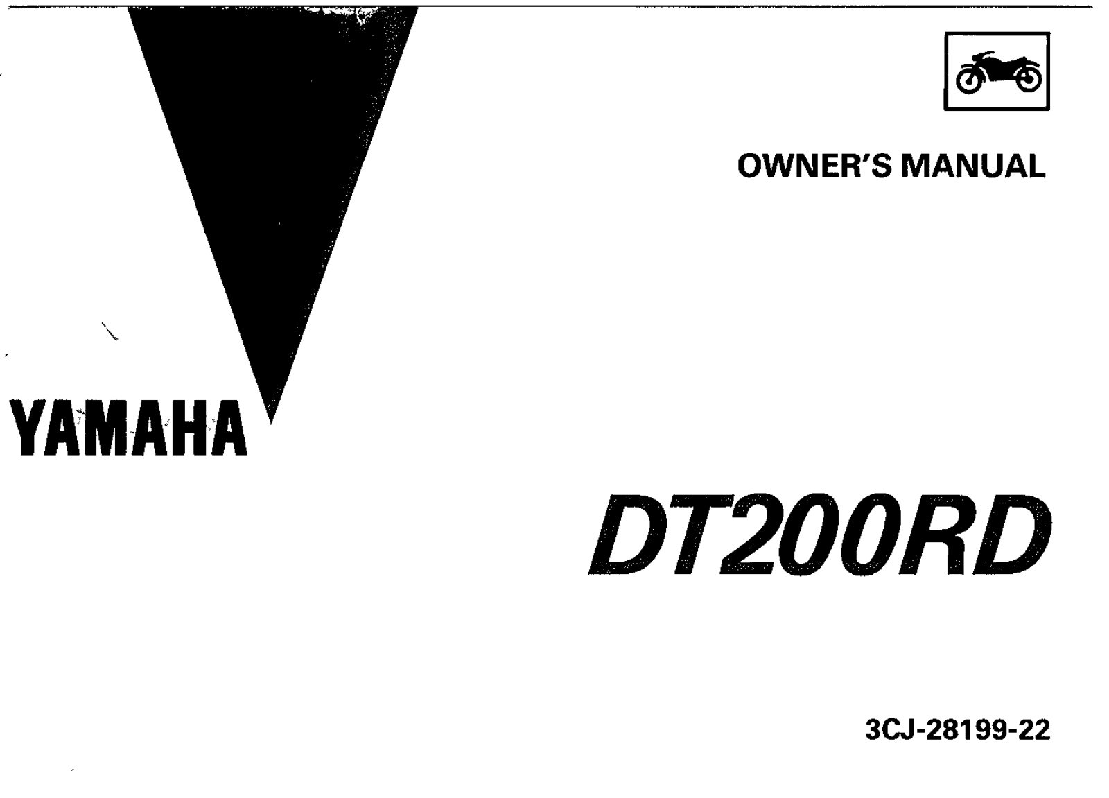 Yamaha DT200 RD 1992 Owner's manual