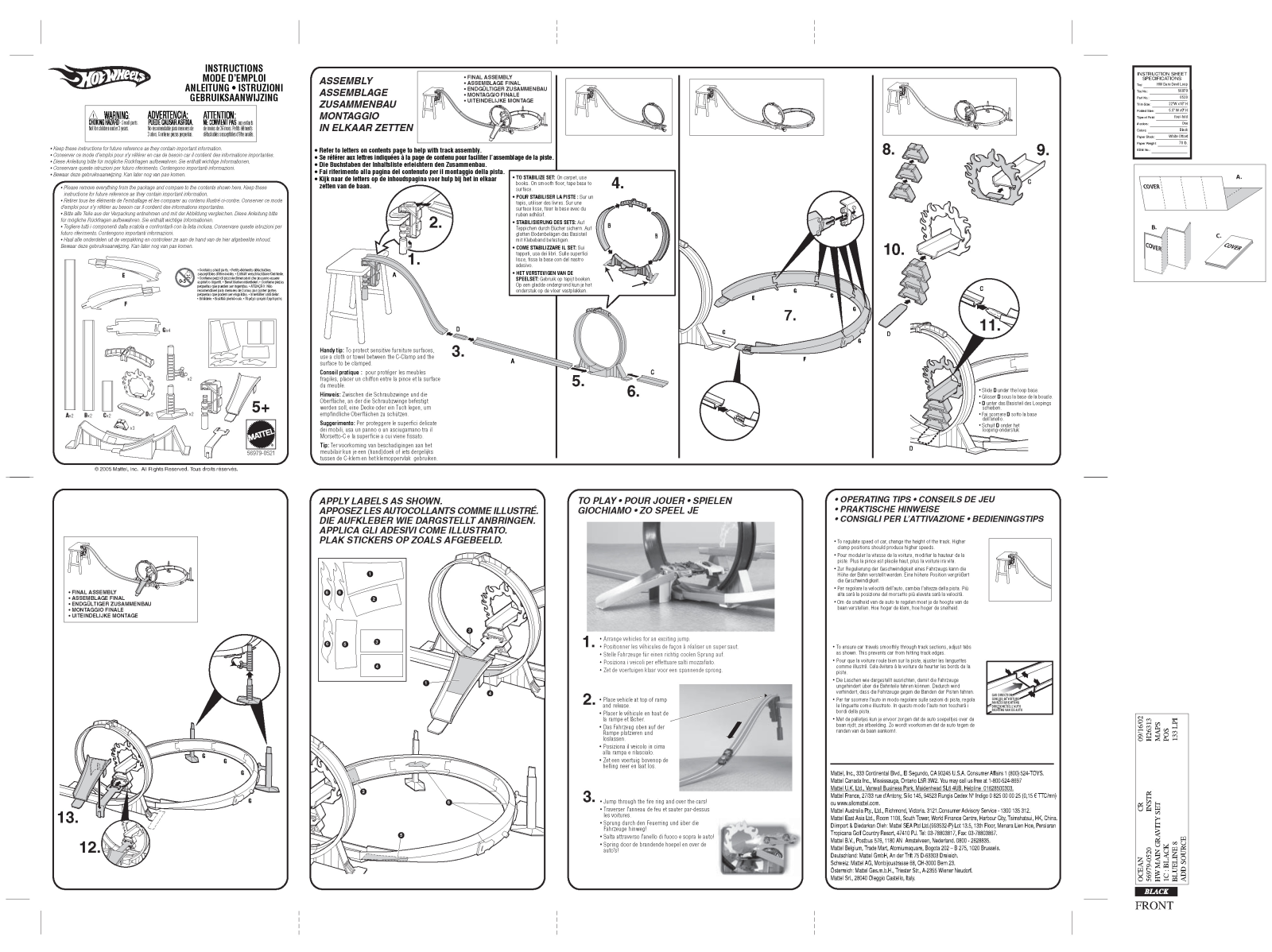 Fisher-Price 56979 Instruction Sheet