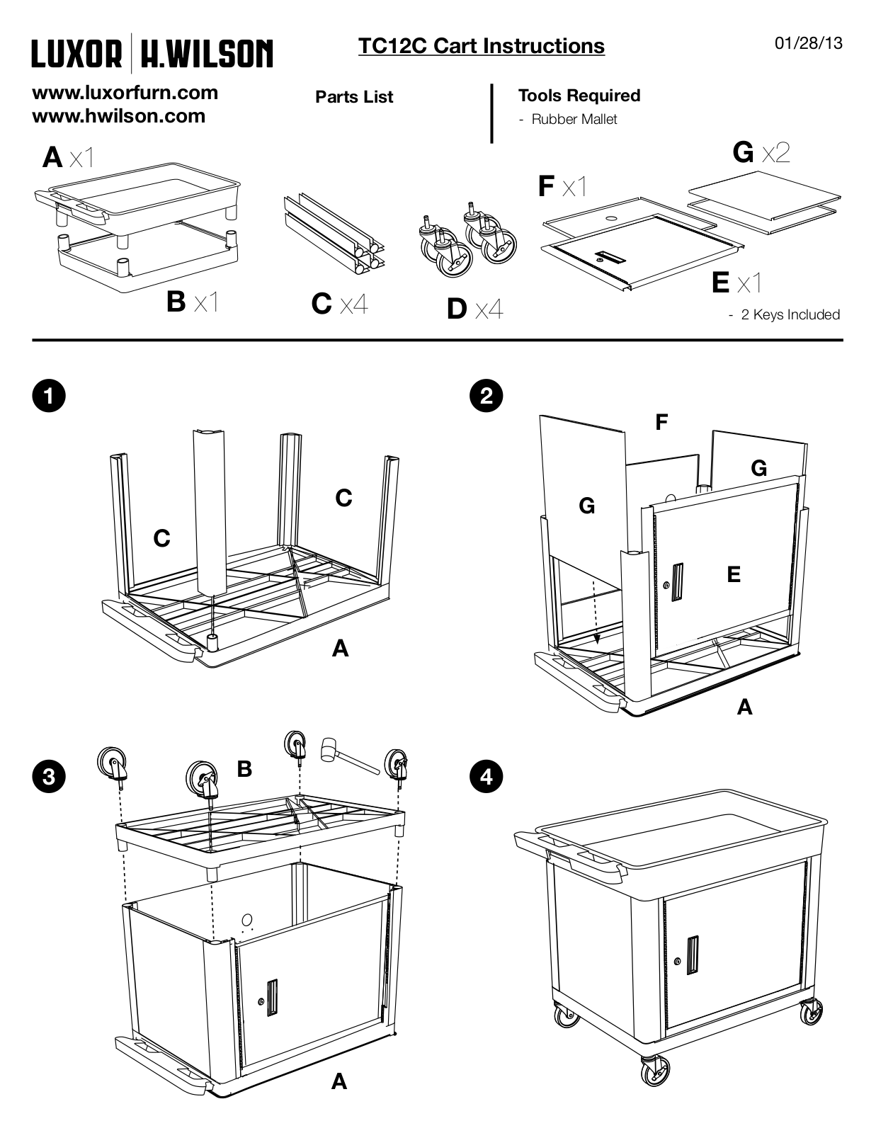 Luxor|H.Wilson TC12C User Manual