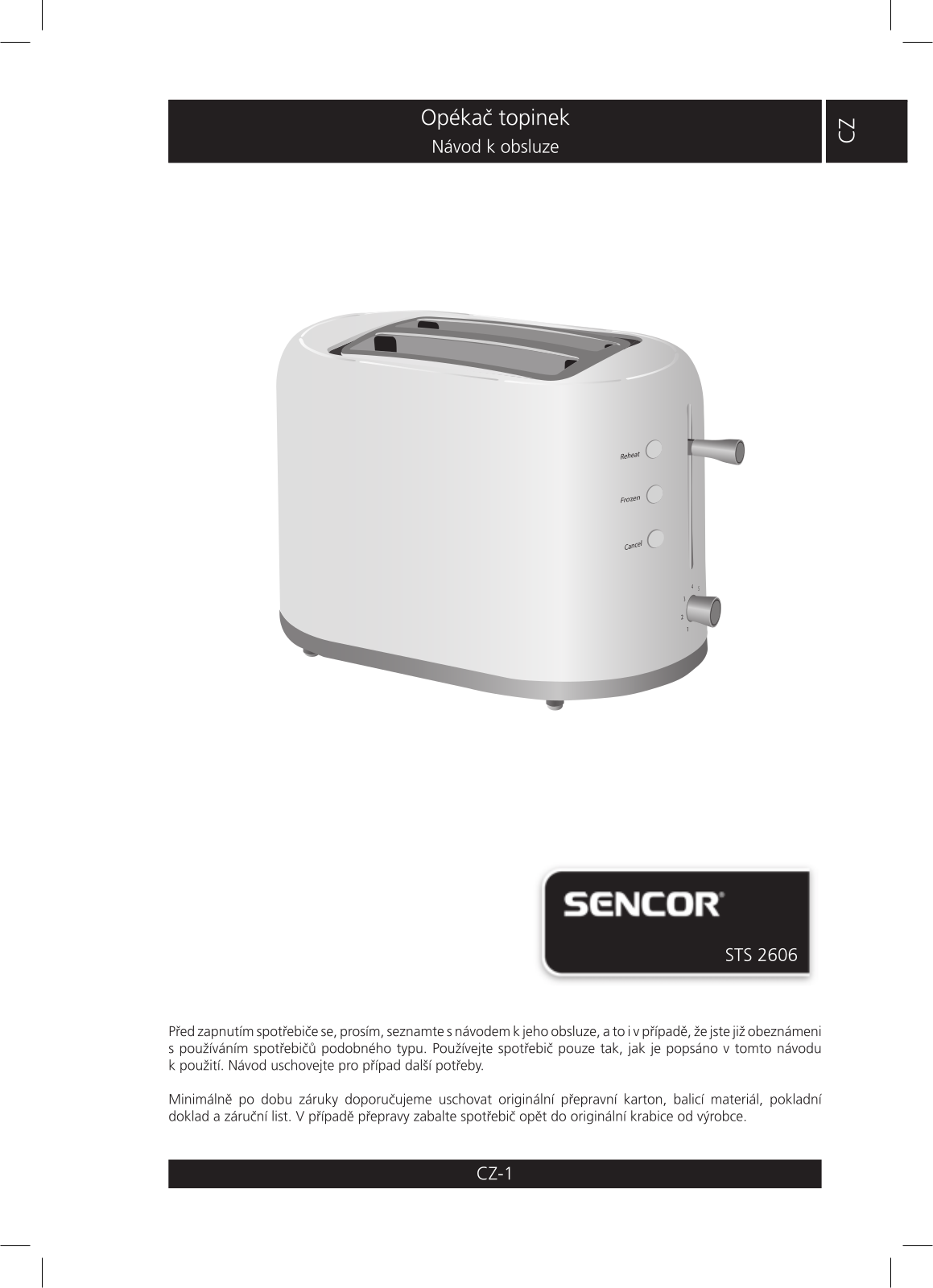 Sencor STS 2606 User Manual