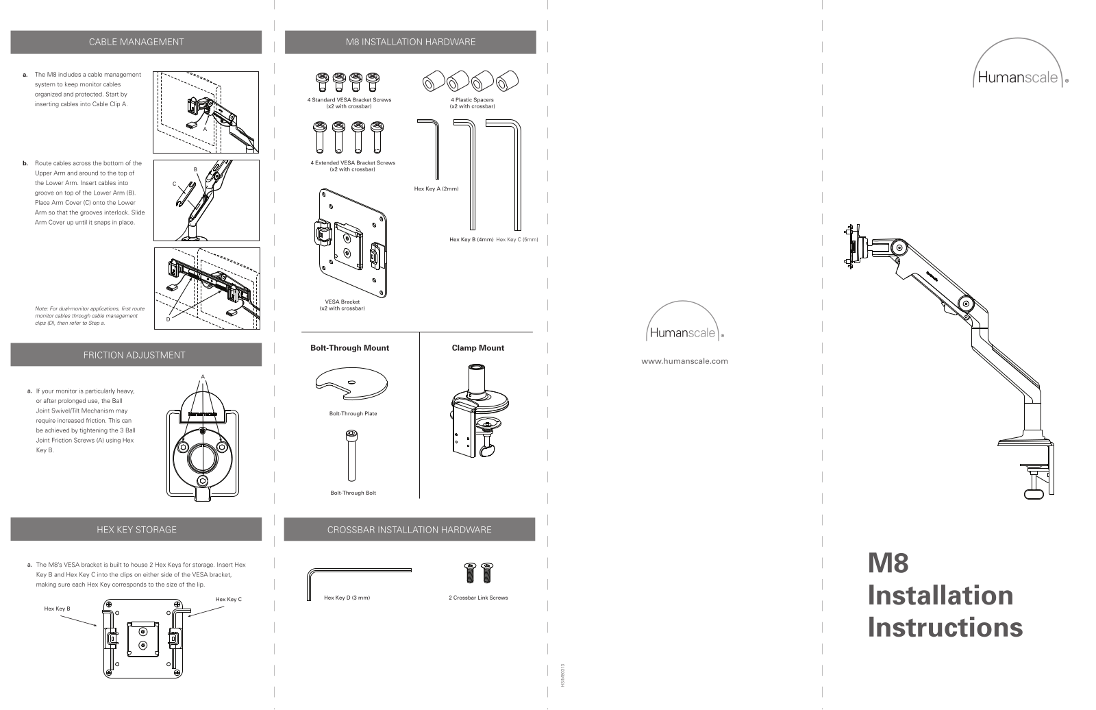 Humanscale M8 Installation