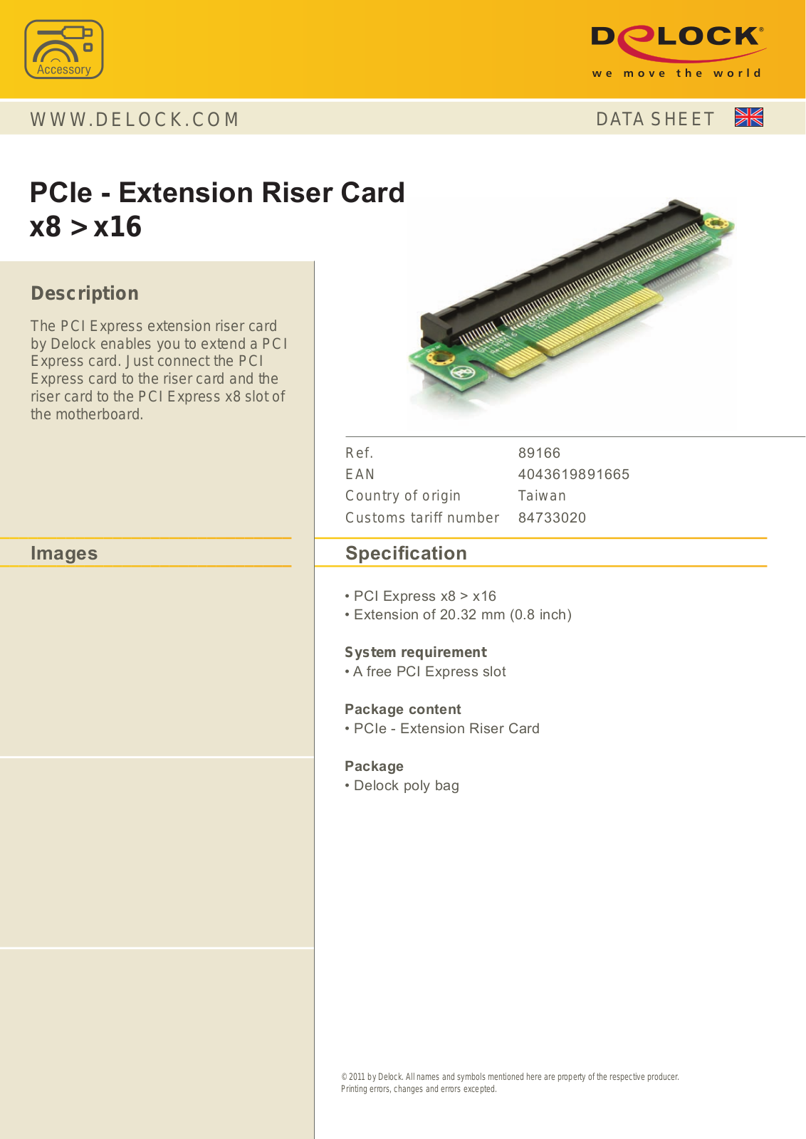 DeLOCK 89166 User Manual