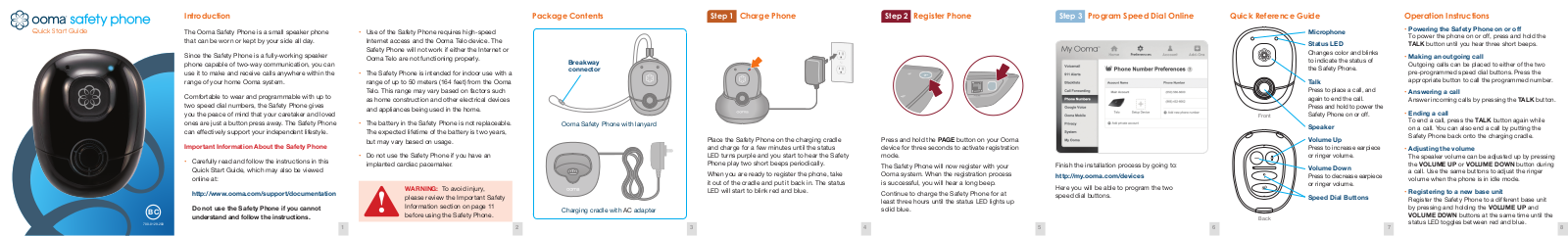 Ooma Safety Phone Quick Start Guide