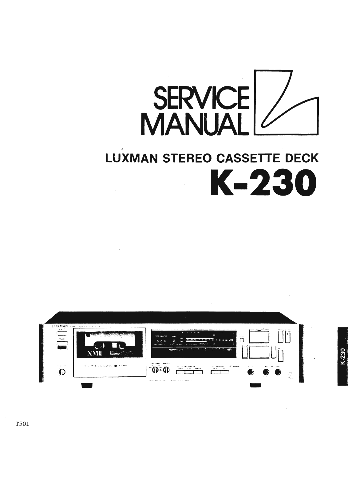 Luxman K-230 Service Manual