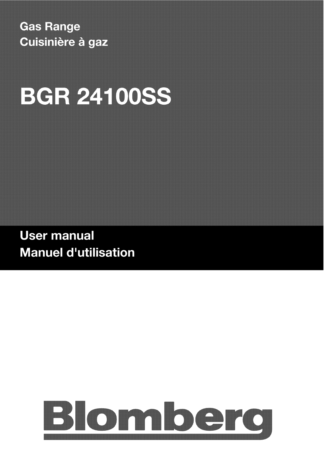 Blomberg BGR241 User Manual