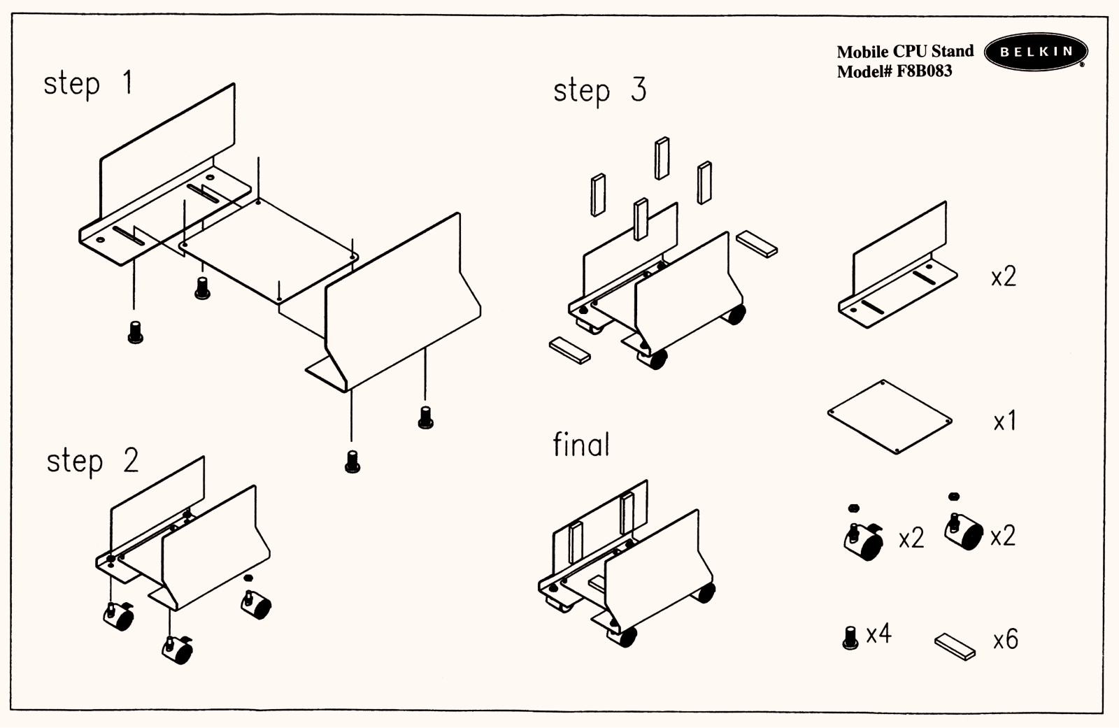 Belkin F8B083 User Manual