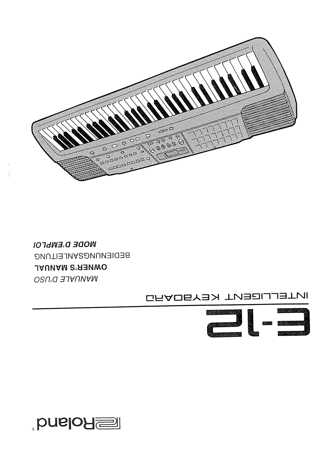 Roland E-12 Manual