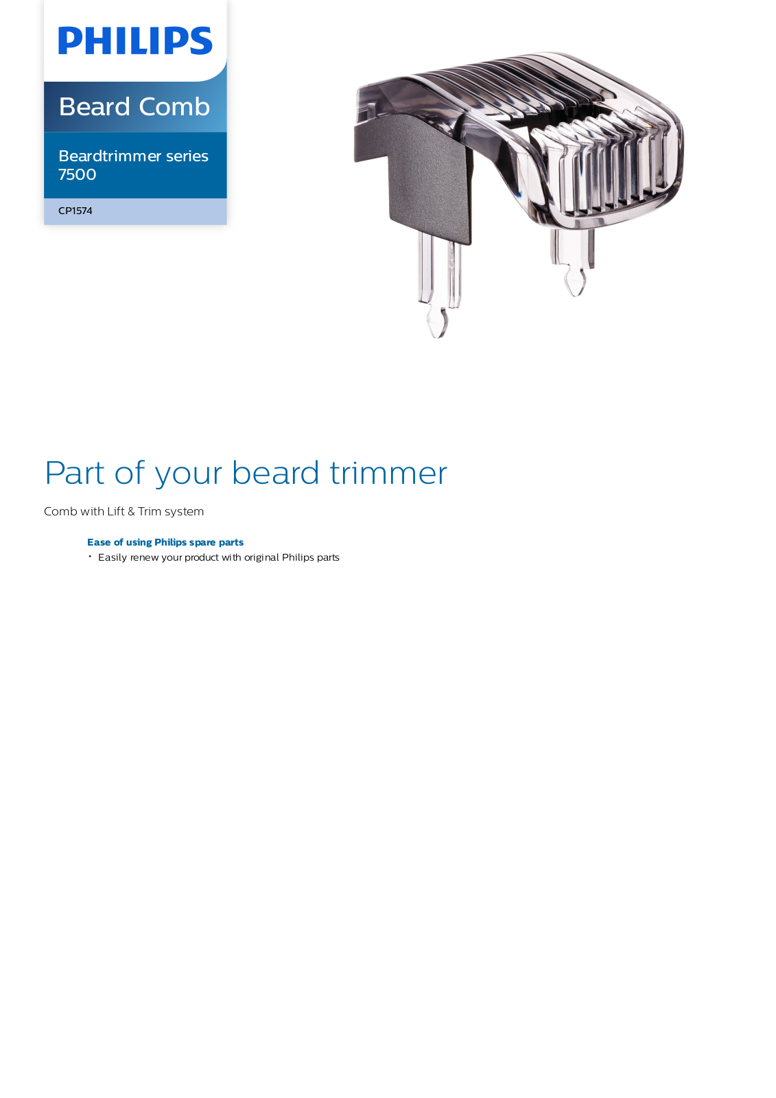 Philips CP1574/01 leaflet - ManualMachine.com