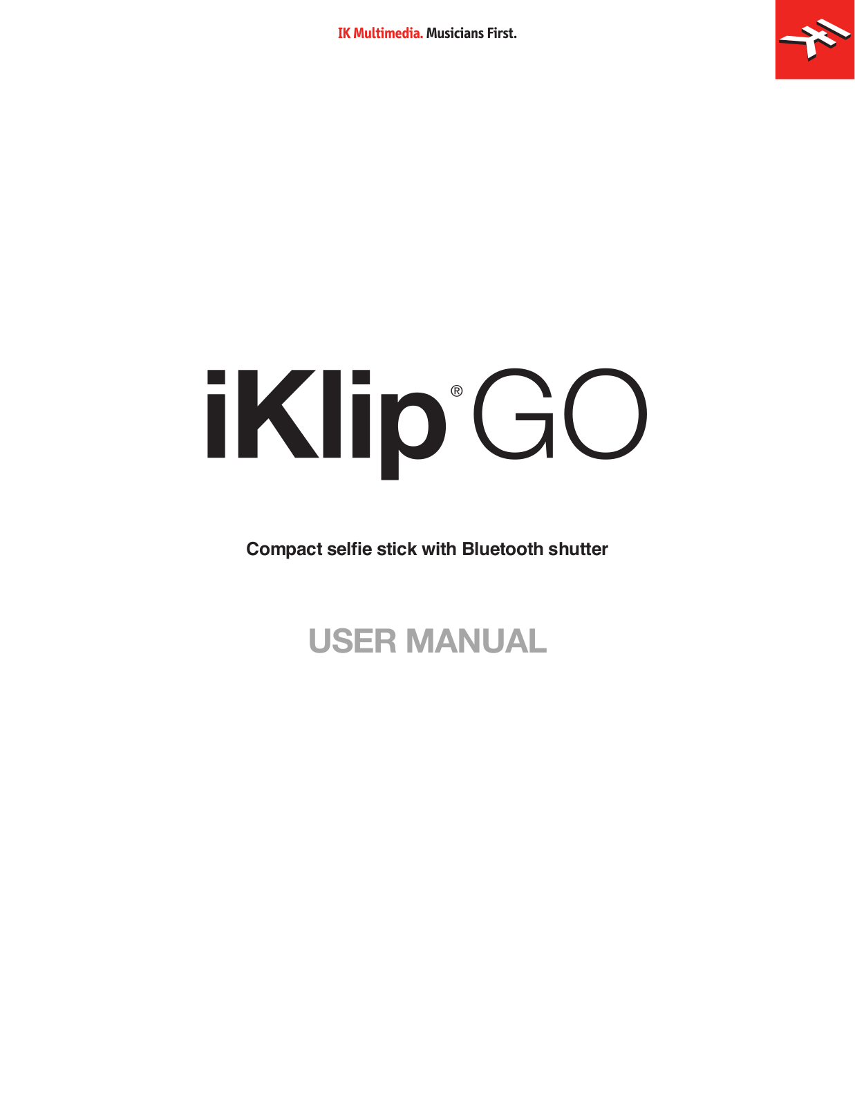 Ik Multimedia iKlip GO USER MANUAL