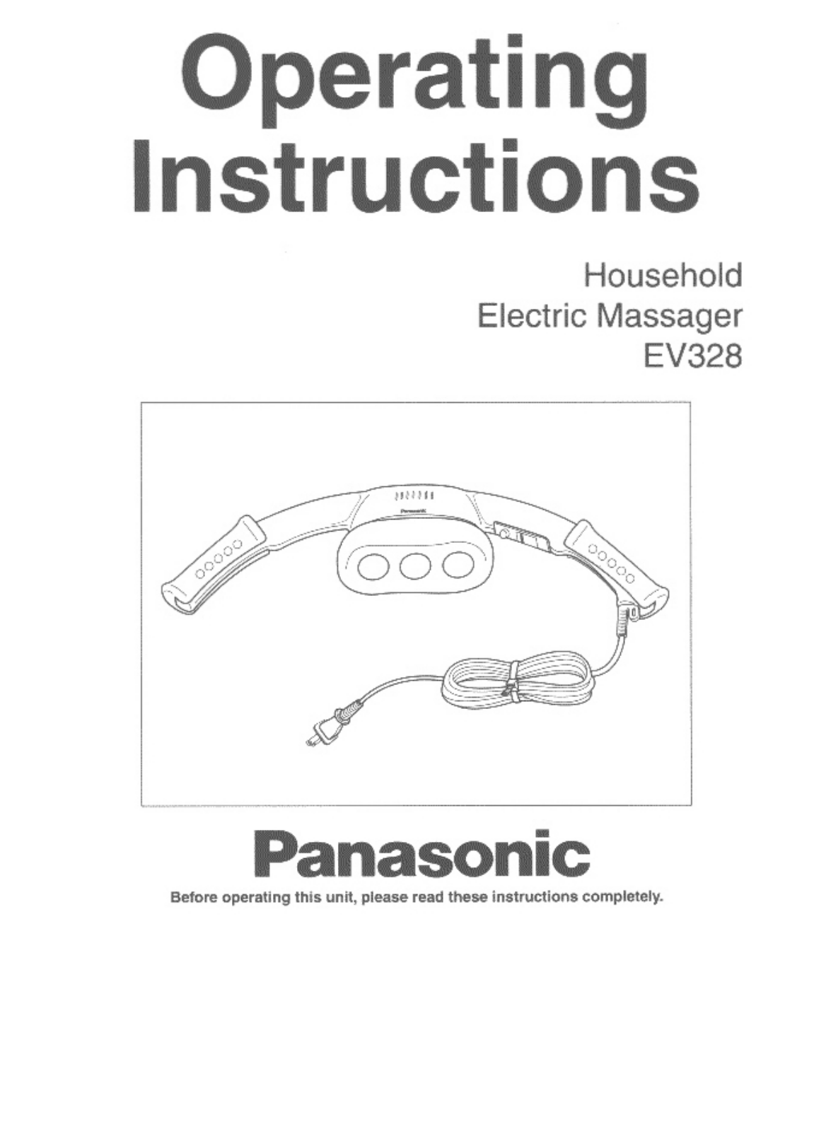 Panasonic EV-328 User Manual