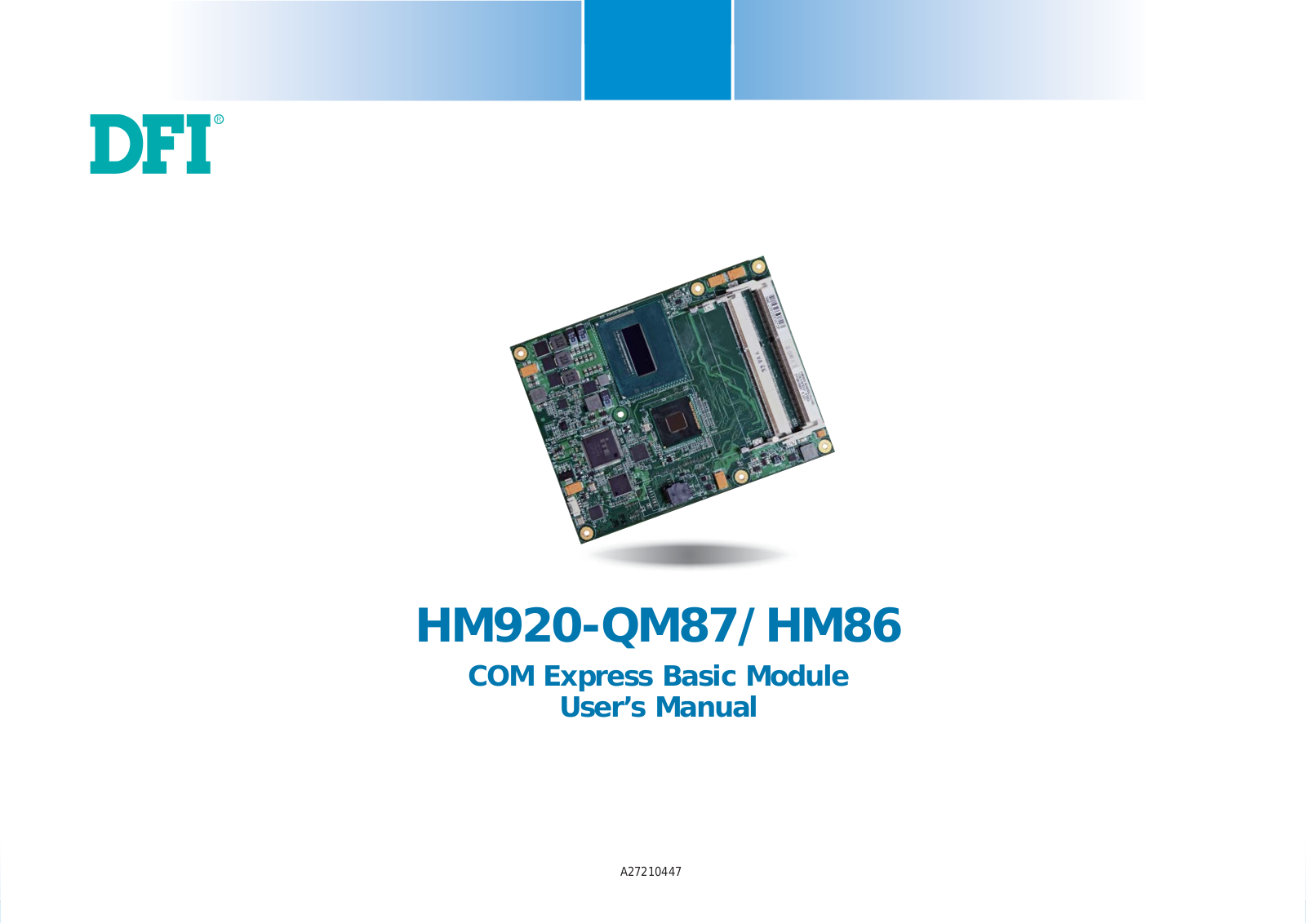 DFI HM920-HM86 User Manual