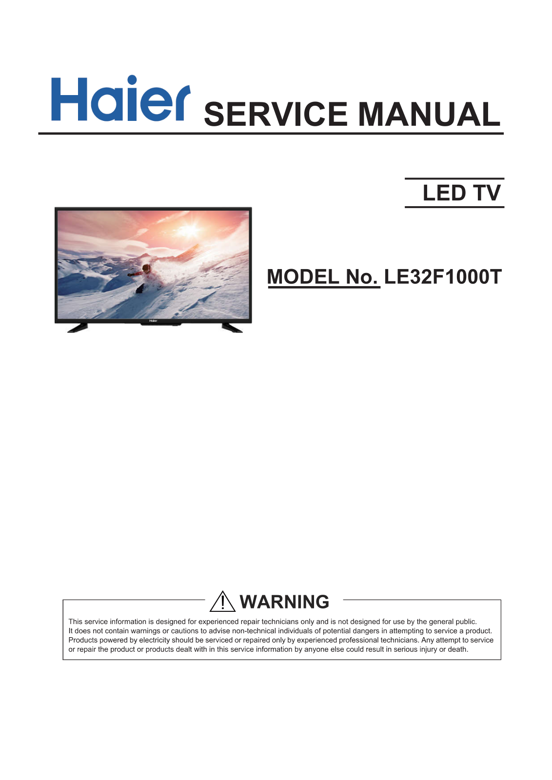 Haier LE32F1000T Schematic