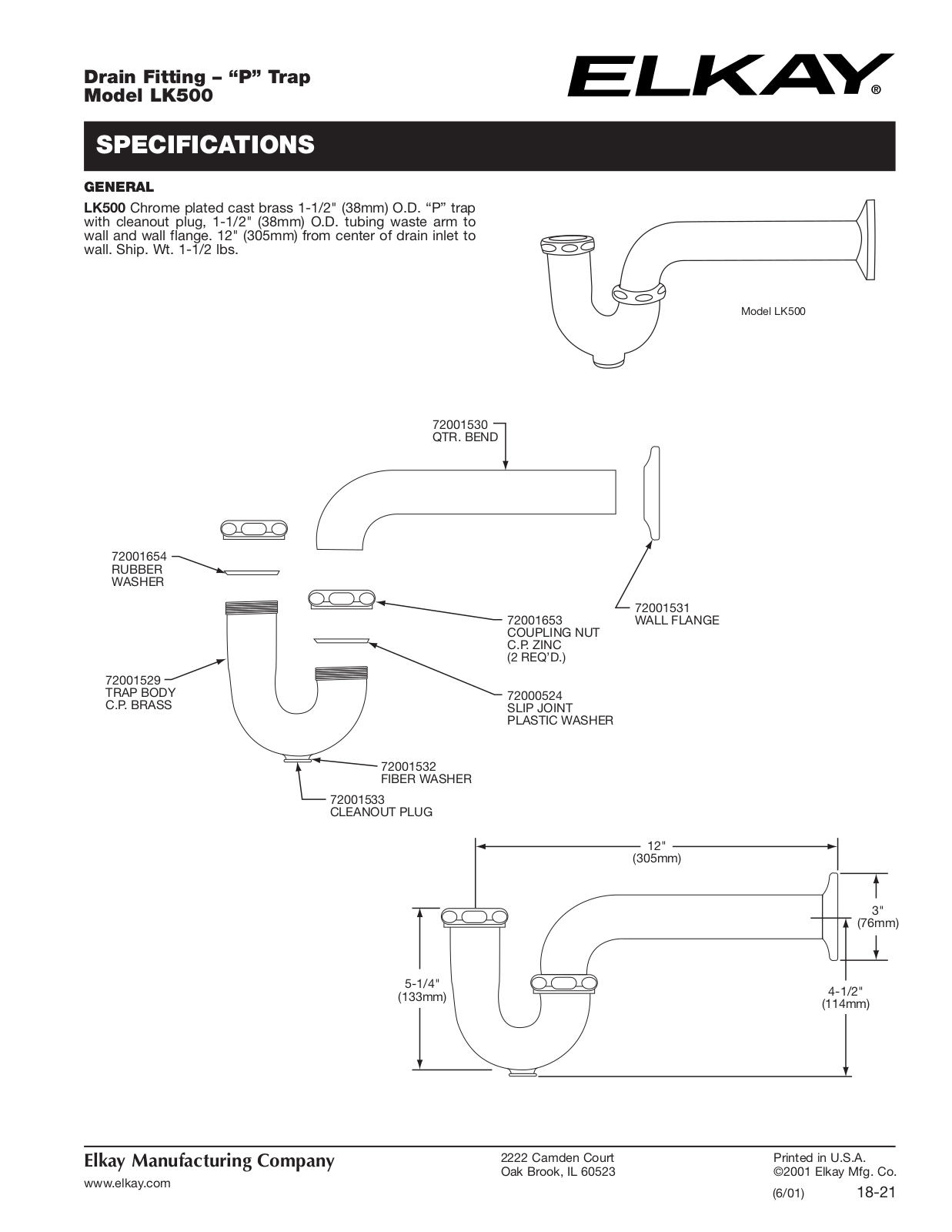 Elkay LK500 User Manual