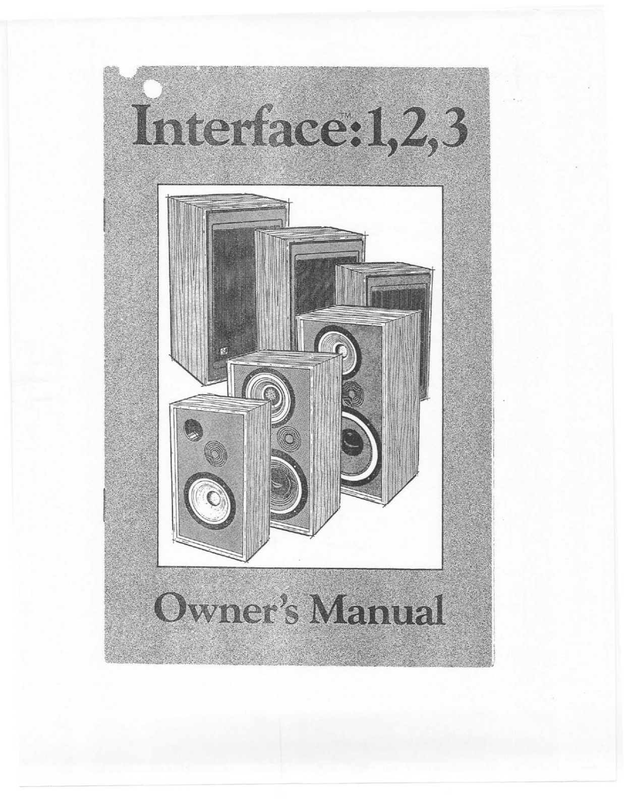 Electro-Voice Interface 1, Interface 2, Interface 3 Owners manual