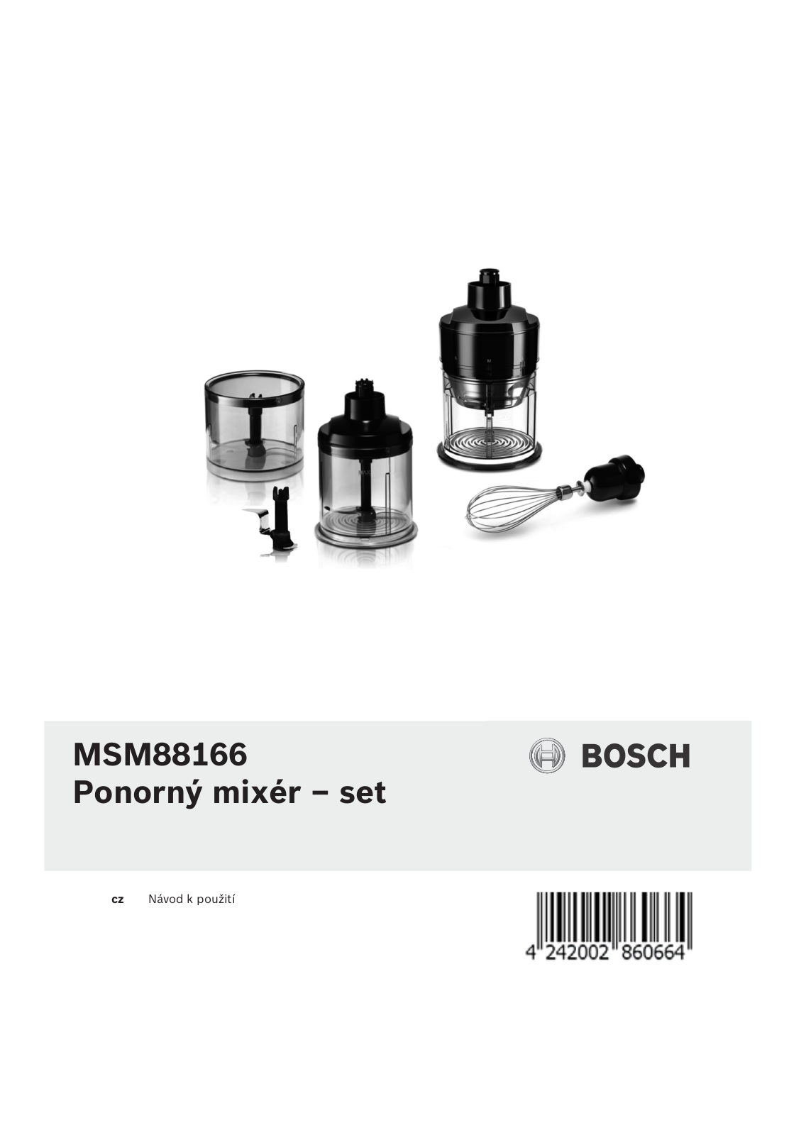 Bosch MSM88166 User Manual