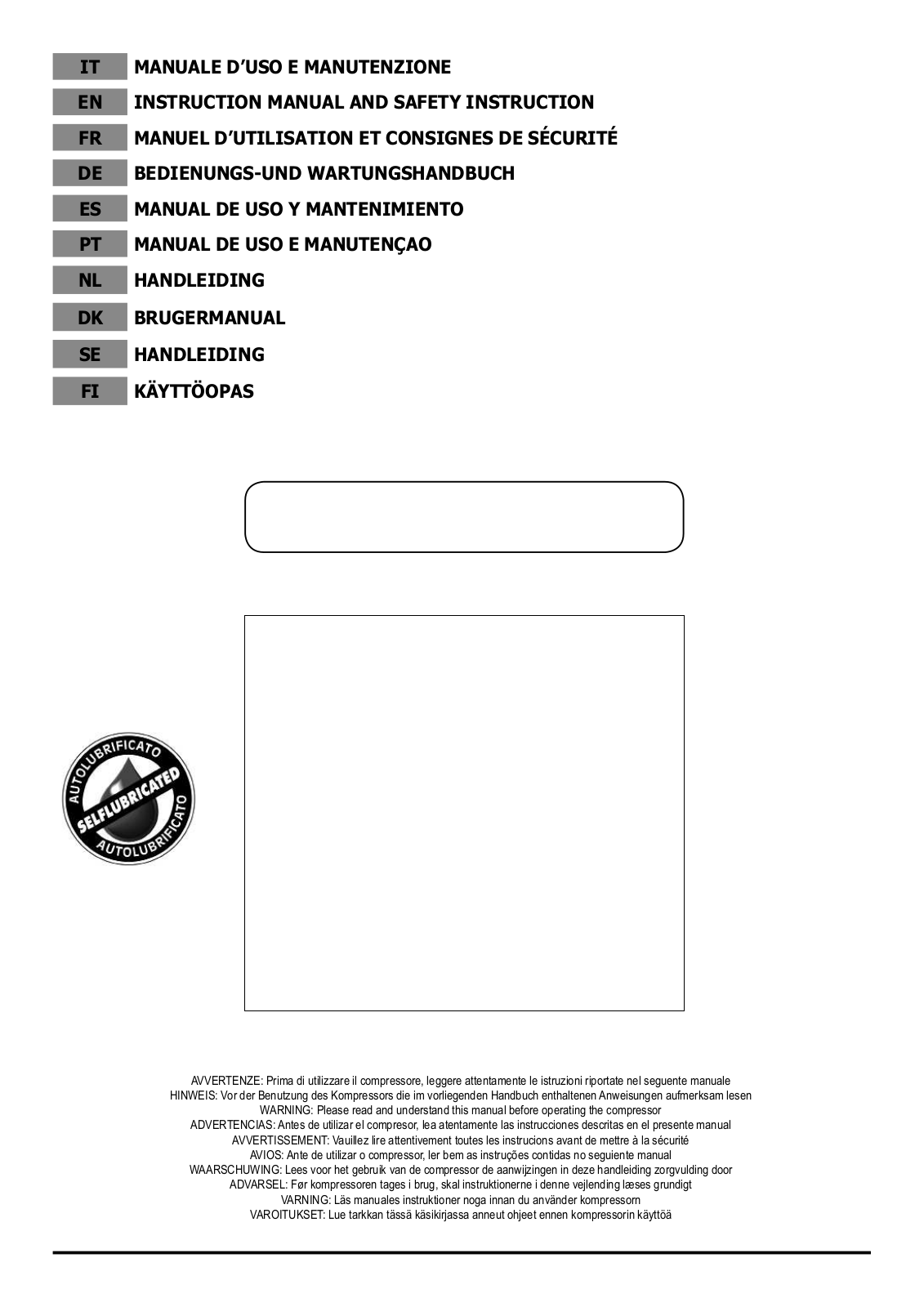 ABAC Start Silent OS20P, Silverstone OS20P User manual