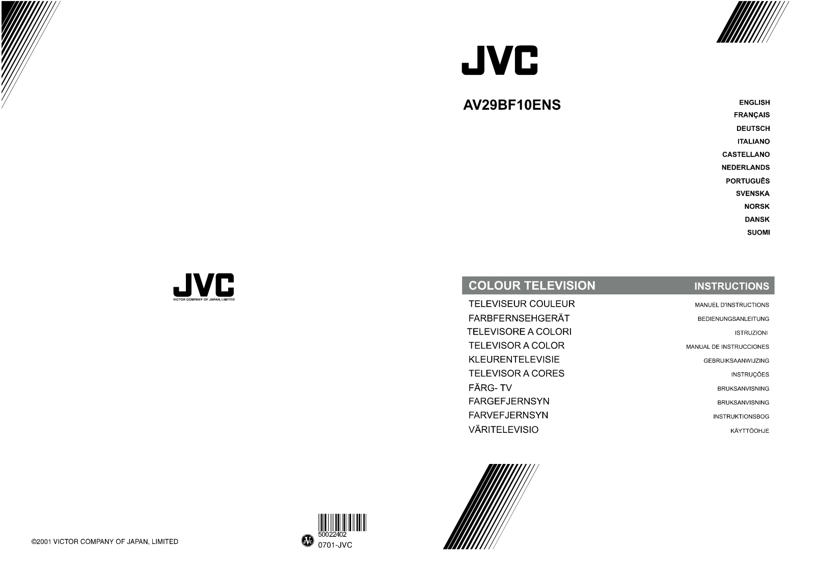 JVC AV29BF10ENS User Manual