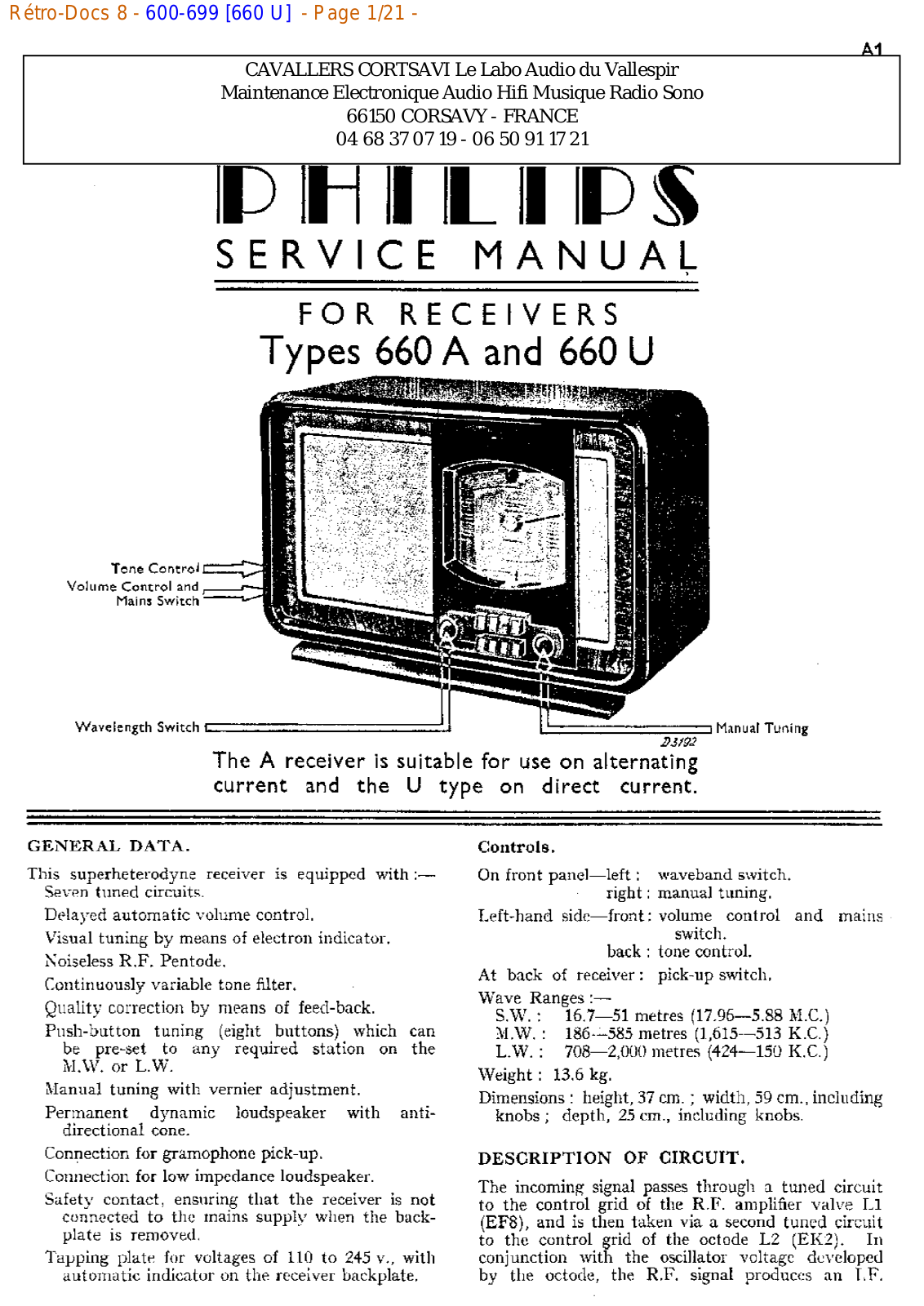 Philips 660 u Datasheet - ManualMachine.com