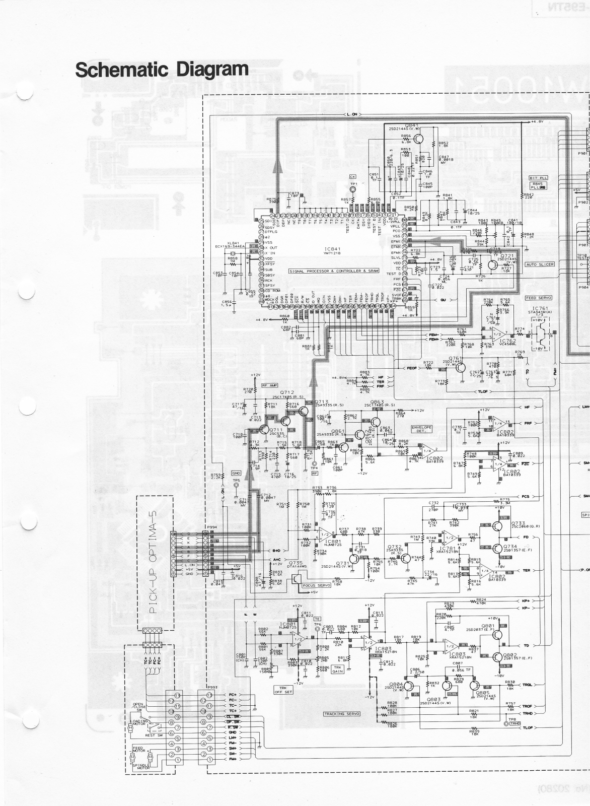 JVC XL-E95TN Schematic