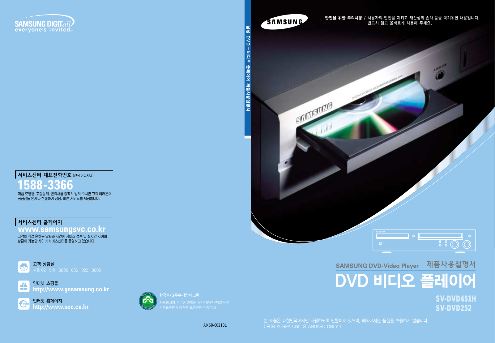 Samsung SV-DVD451H User Manual