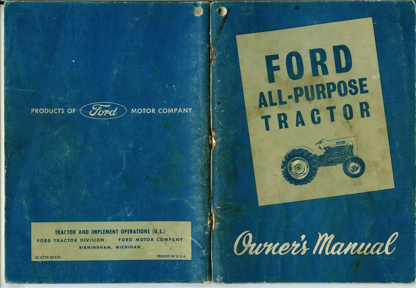 Ford 4000, 2000 Owners Manual