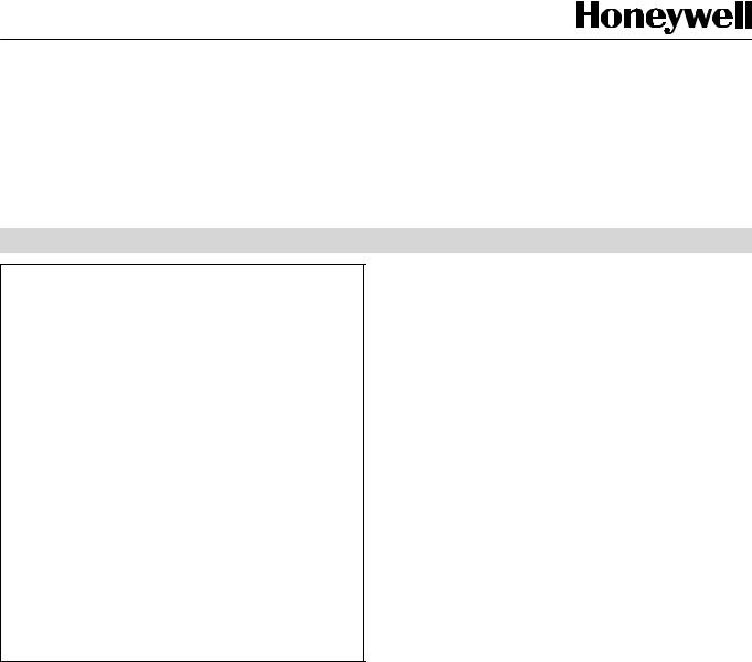 Honeywell SM120 PRODUCT DATA