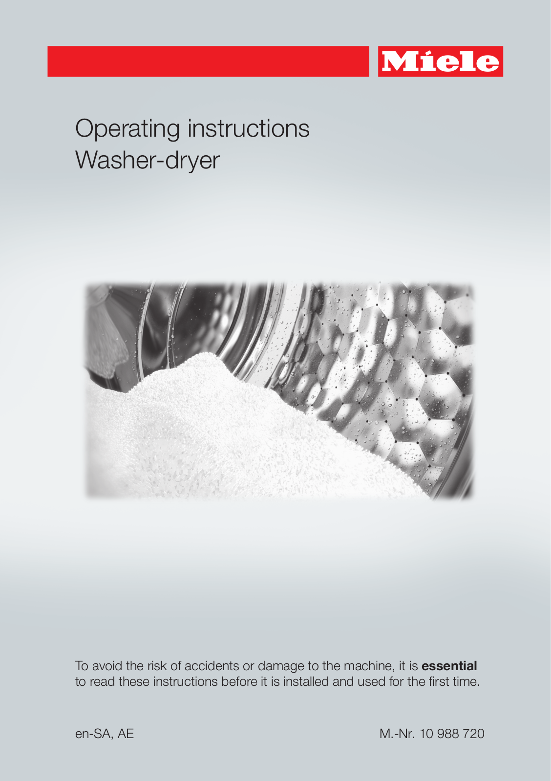 Miele WTH 120 WPM Operating instructions - ManualMachine.com