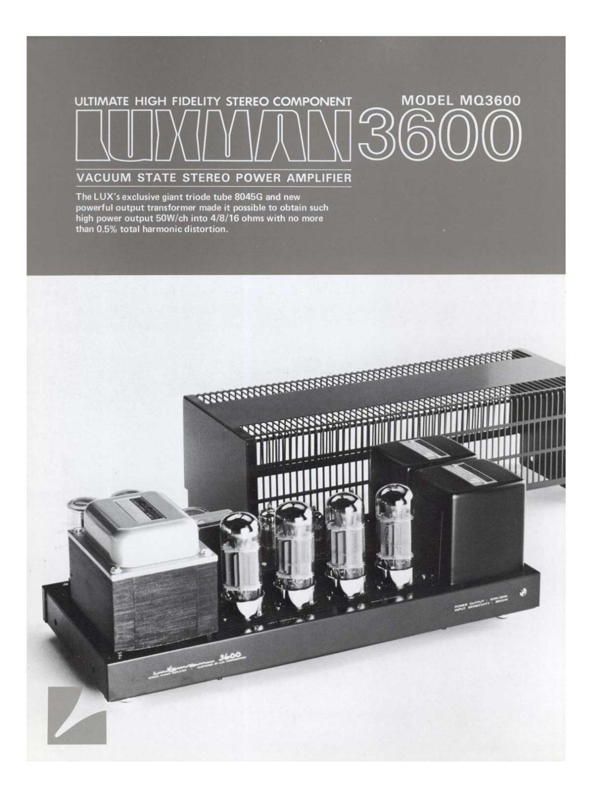 Luxman MQ-3600 Brochure