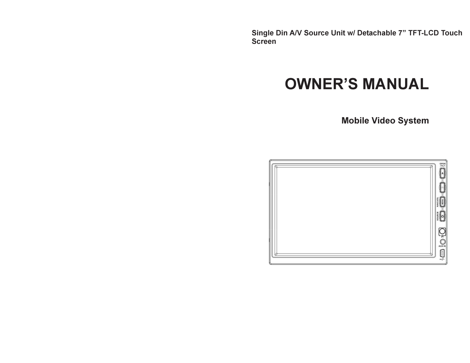 Farenheit TID-700NRT Owner's Manual