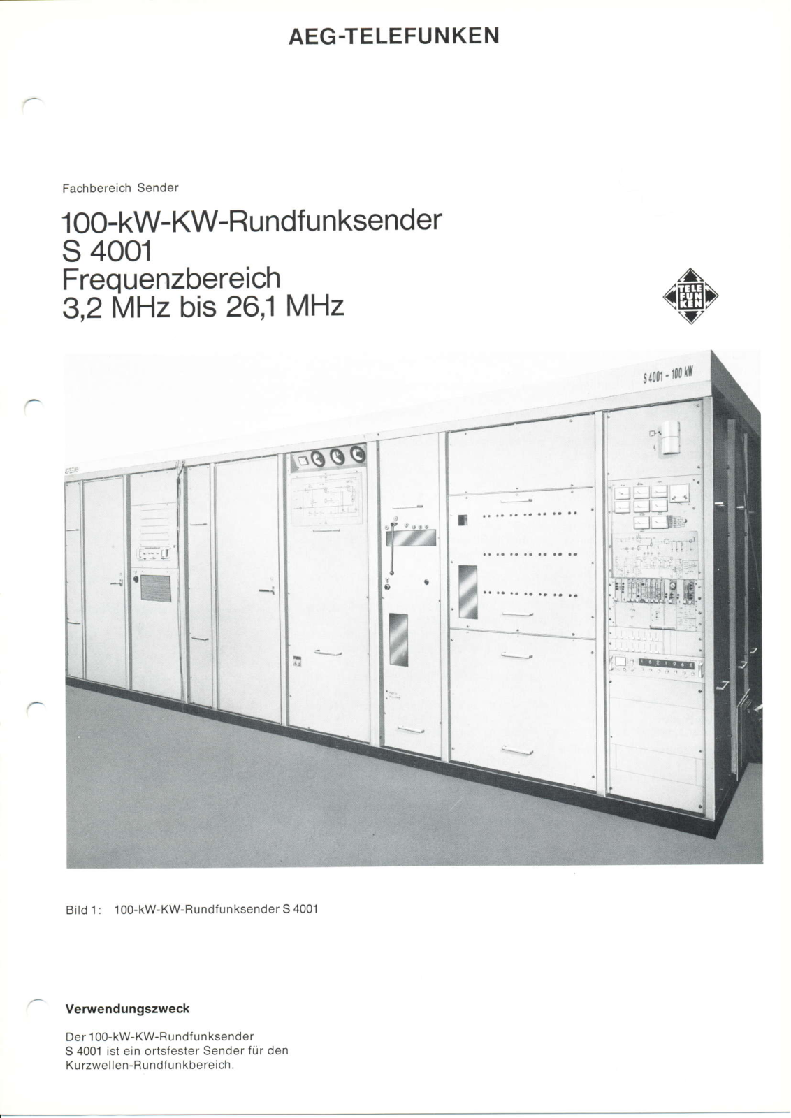 Telefunken S 4001 Datasheet - ManualMachine.com