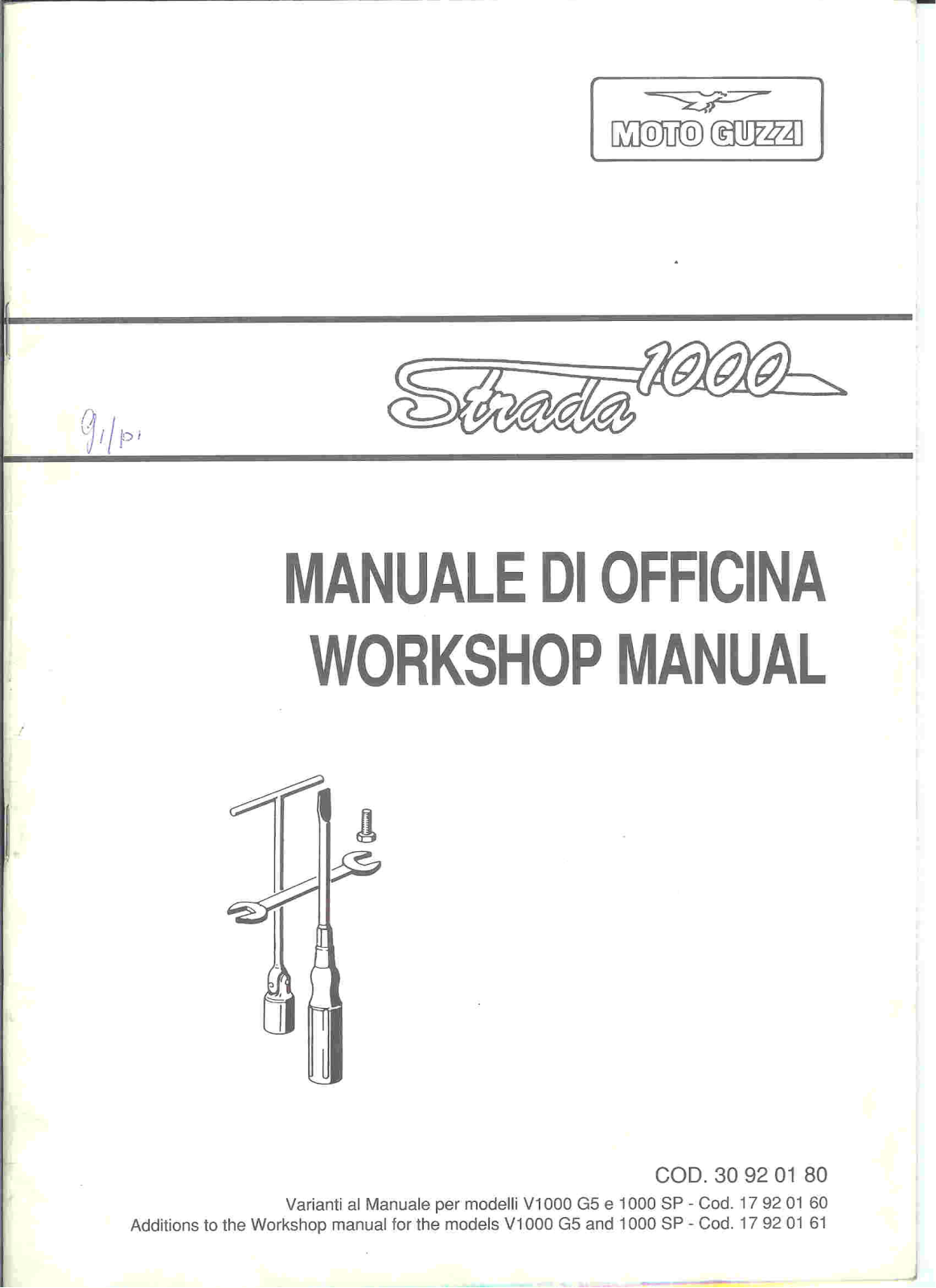 Moto Guzzi Strada 1000 1949-2008 Manual de reparatie