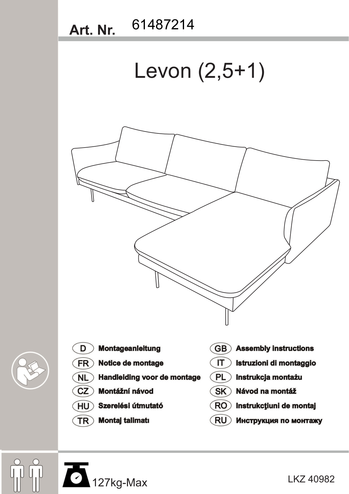 Levon 61487214 Assembly instructions - ManualMachine.com